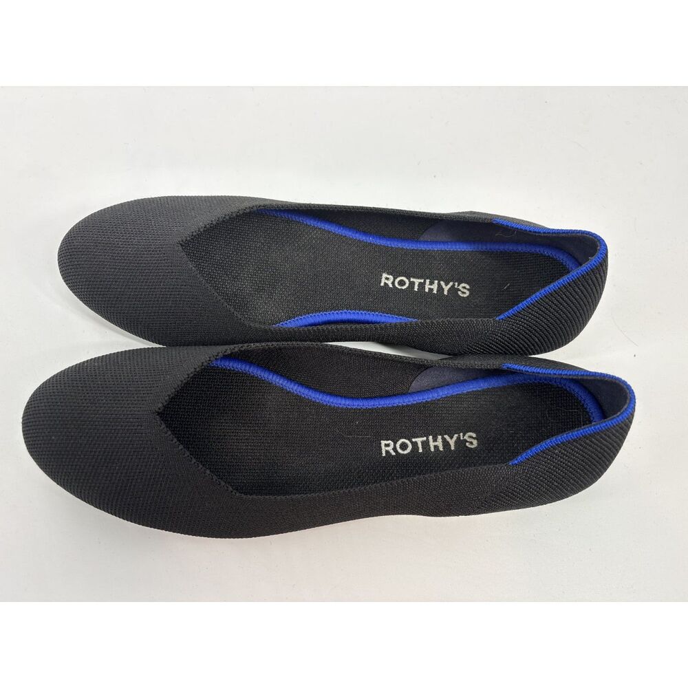 Rothy's Black Knit Round Toe Flats